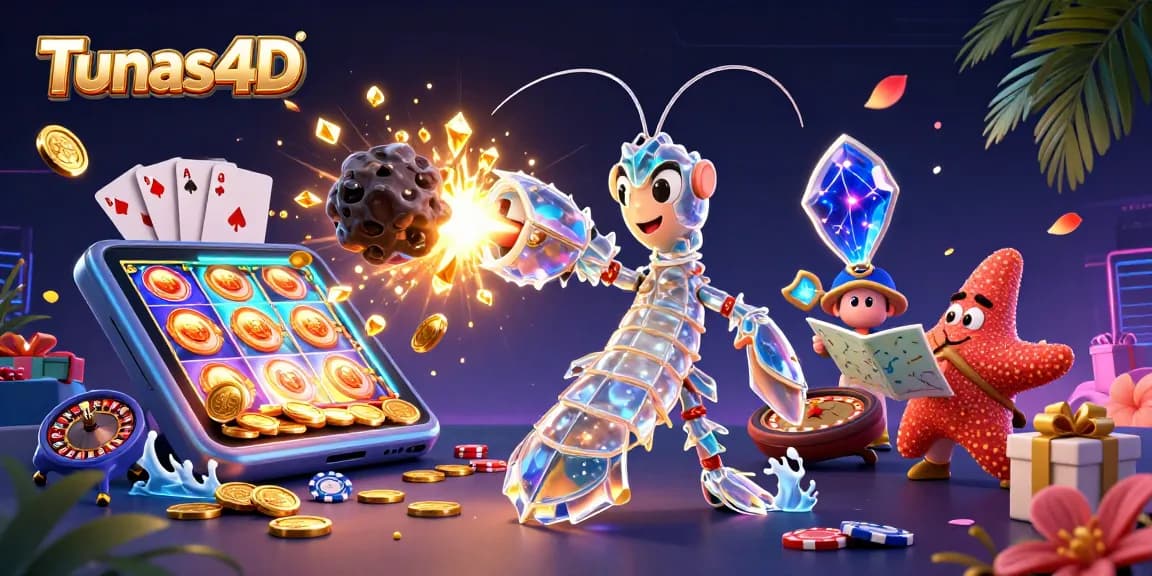 Tunas4D menghadirkan momen menang fantastis dengan karakter dan elemen kasino yang memukau