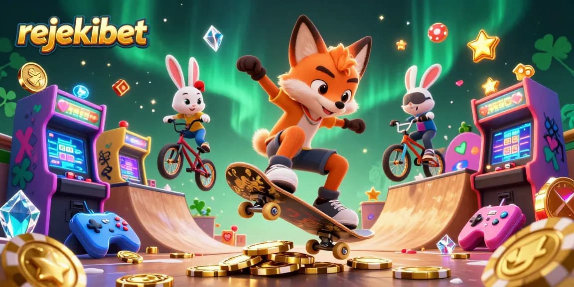 Experience high-energy gaming with rejekibet featuring 3D characters, vibrant gambling elements, and casino excitement.