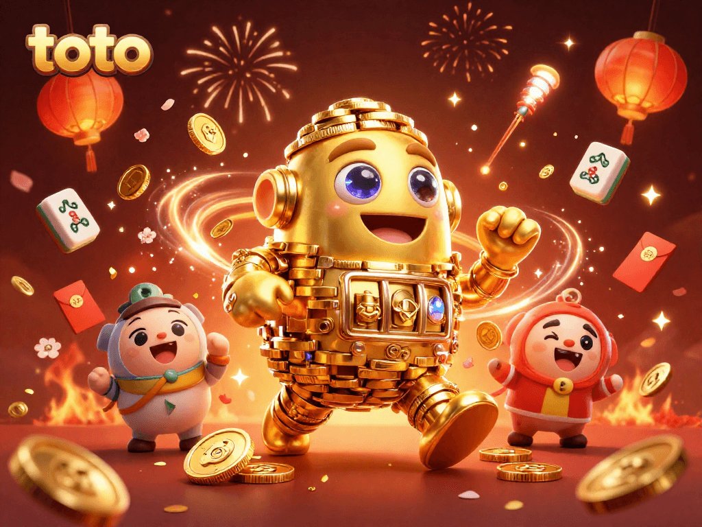 Menangkan permainan toto dengan keseruan berbagai simbol mesin slot dan petunjuk keberuntungan yang berkilau.