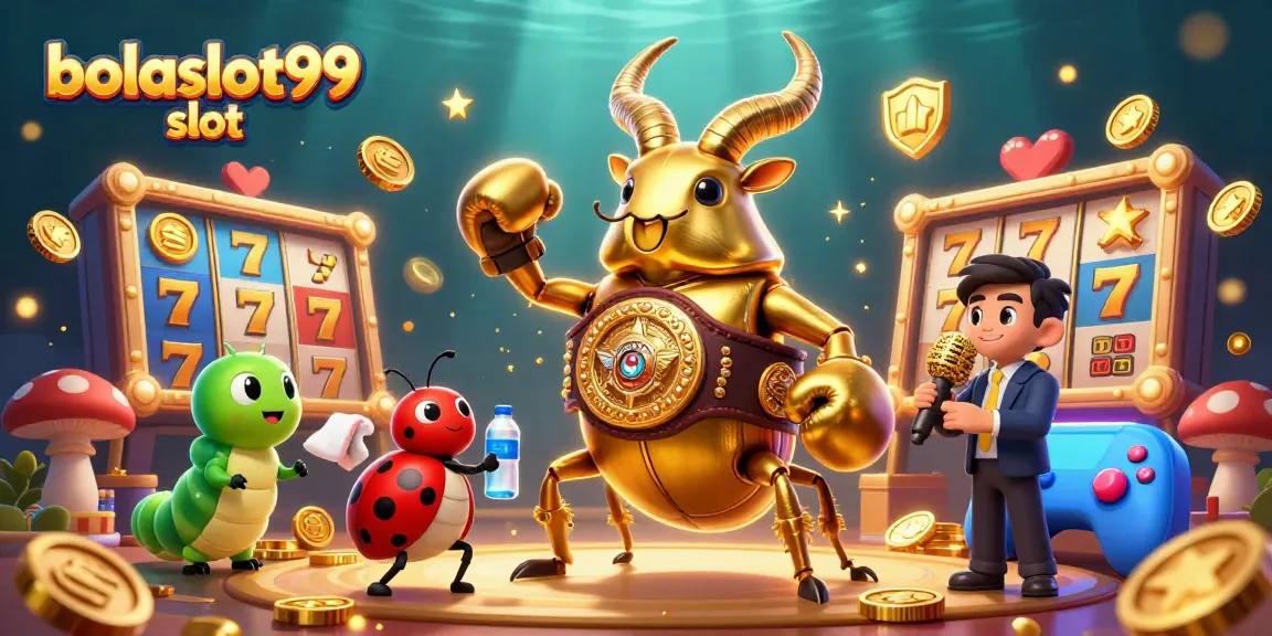 Bettors enjoy the excitement of bolaslot99 slot with a vibrant casino scene featuring unique characters.