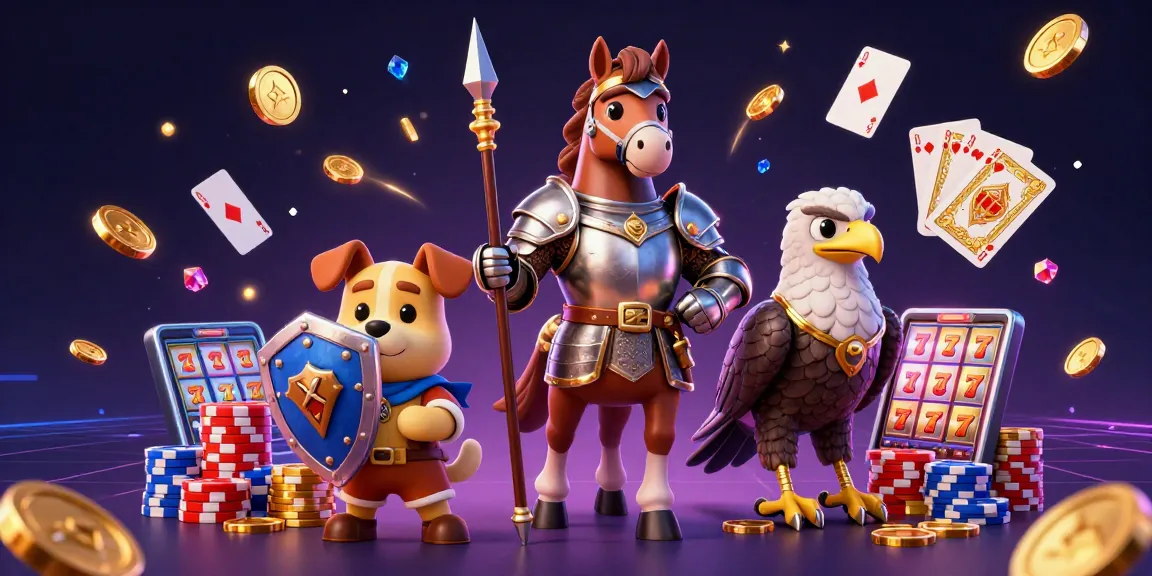 Engage with Cổng game Sunwin through a thrilling 3D casino scene featuring knights, coins, and vibrant gameplay elements.