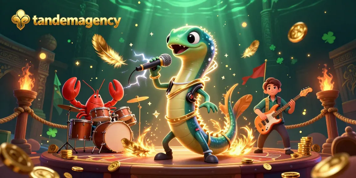 tandemagency showcases vibrant casino excitement with an electric eel DJ and underwater themes