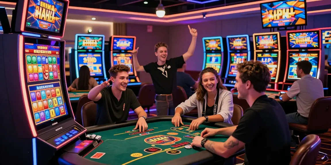 Pengalaman menang di permainan slot NENG4D dengan suasana kasino modern dan cerah.