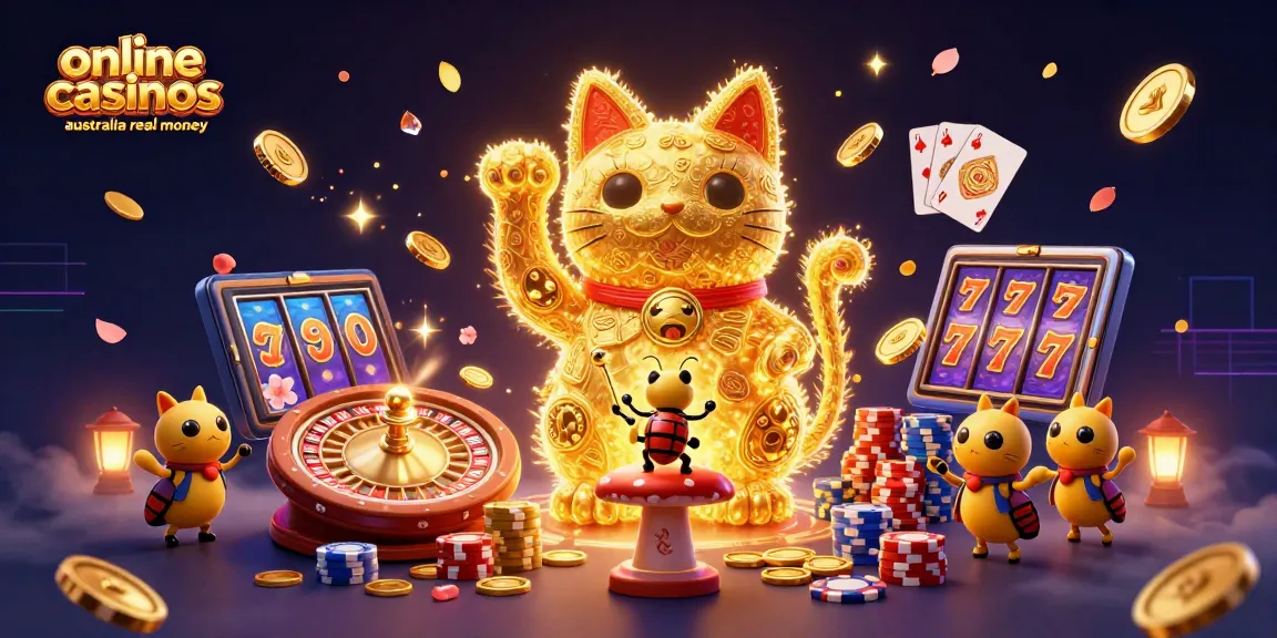 Experience excitement at online casinos australia real money with vibrant gaming symbols and entertaining visuals.