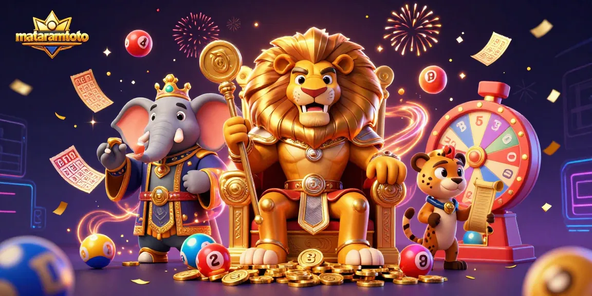 Mataramtoto menyajikan pengalaman bermain menarik dengan singa raja, penasihat gajah, dan utusan cheetah.