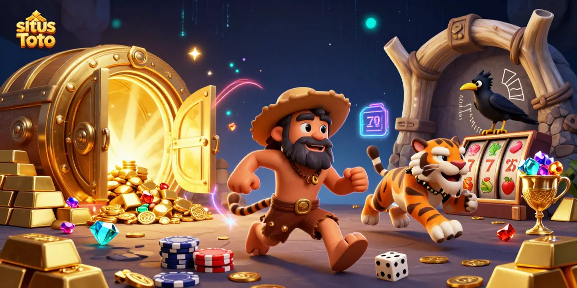 Spin the reels of situs Toto in a vibrant, rich casino experience filled with gold and gems.