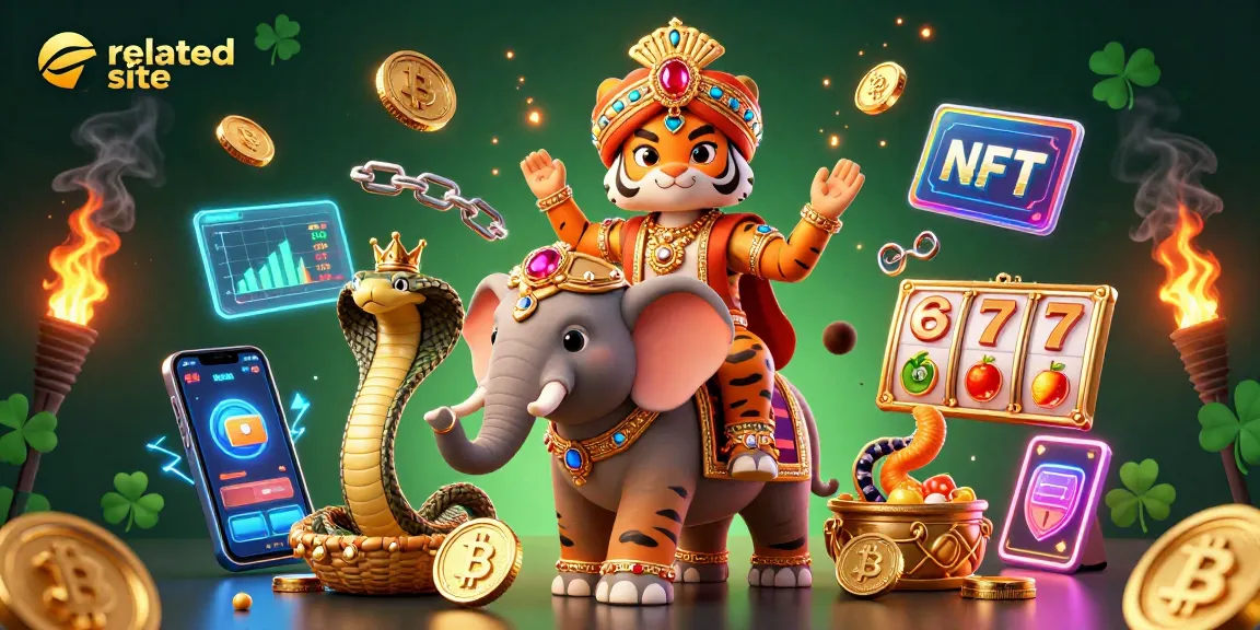 Engage with dynamic visuals of related site featuring a maharaja tiger in a vibrant casino scene.