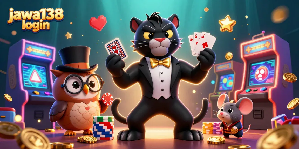 Play and win big with the engaging jaw138 login, featuring vibrant casino scenes and dynamic characters.