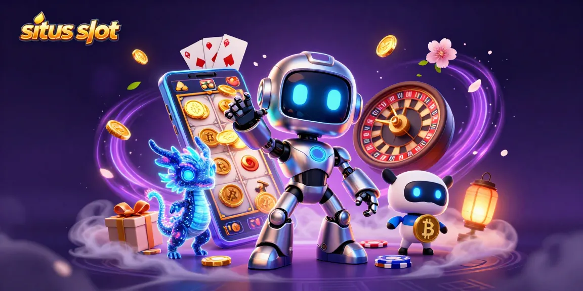 Engage in situs slot gaming with an animated 3D scene featuring vibrant characters and action.